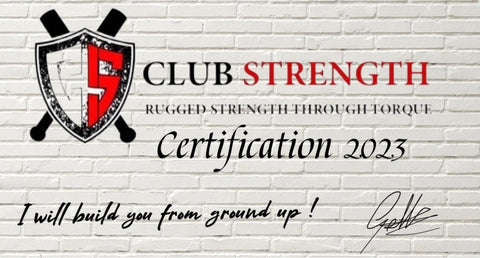 Club-Strength  Certification 2023  April 29-30 September 23 -24  Exams
